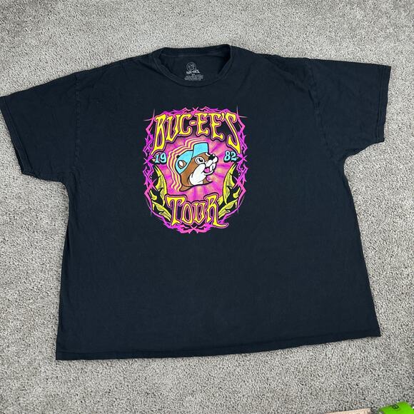 Bucees Shirt Mens 3XL Black Pink 1982-2021 Tour Short Sleeve Casual Cotton - Picture 2 of 13